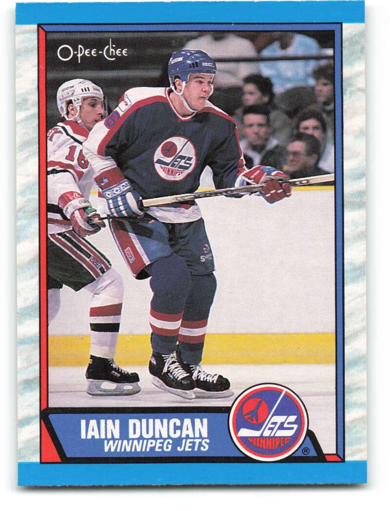 1989-90 O-Pee-Chee #293 Iain Duncan Winnipeg Jets Image 1