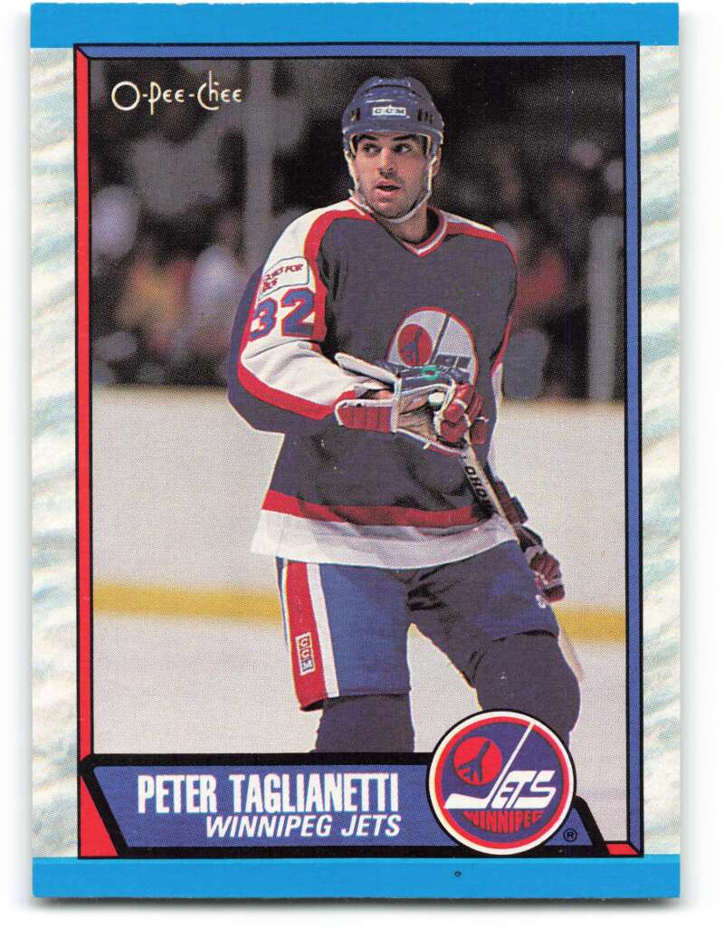 1989-90 O-Pee-Chee #297 Peter Taglianetti Winnipeg Jets Image 1