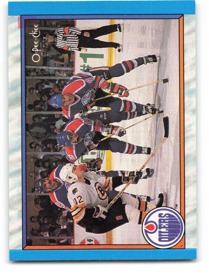 1989-90 O-Pee-Chee #303 Edmonton Oilers Edmonton Oilers Image 1