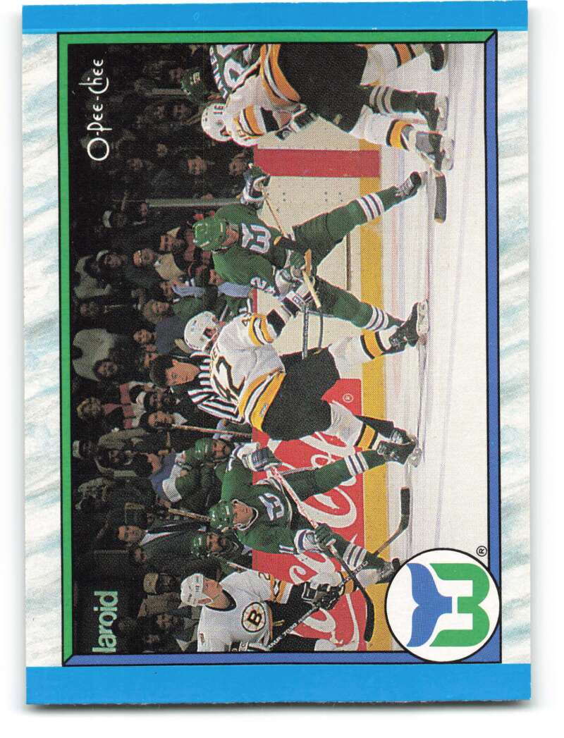 1989-90 O-Pee-Chee #304 Hartford Whalers Hartford Whalers Image 1
