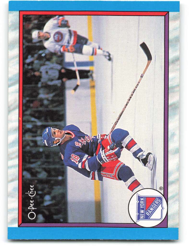 1989-90 O-Pee-Chee #310 New York Rangers New York Rangers Image 1