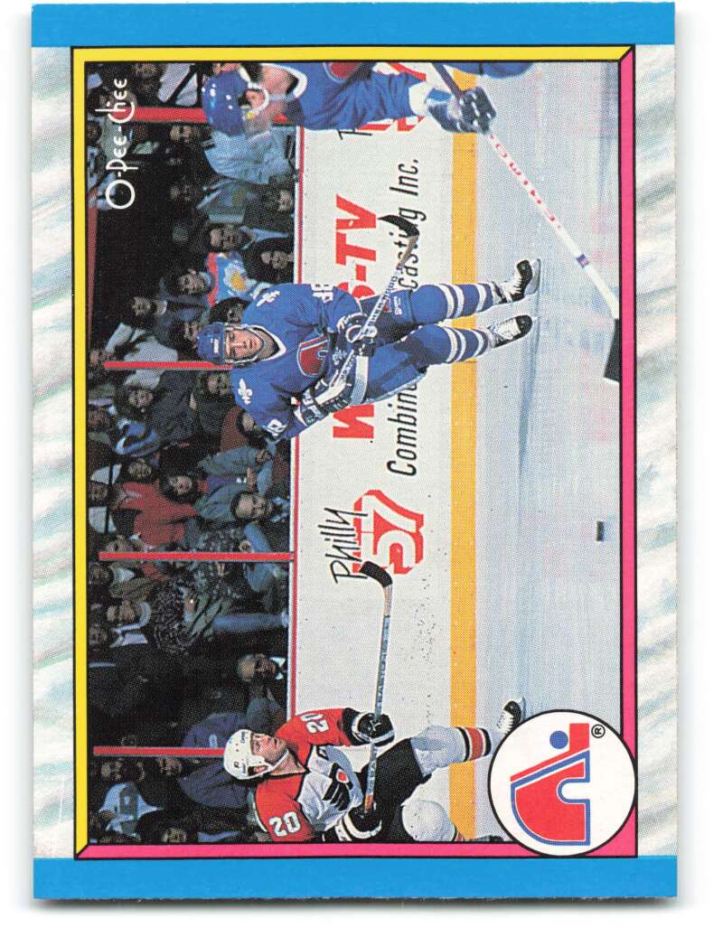 1989-90 O-Pee-Chee #313 Quebec Nordiques Quebec Nordiques Image 1