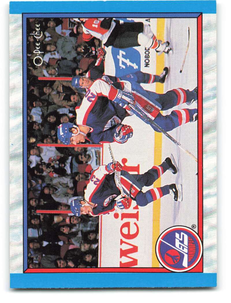 1989-90 O-Pee-Chee #318 Winnipeg Jets Winnipeg Jets Image 1