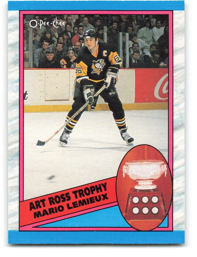 1989-90 O-Pee-Chee #319 Mario Lemieux Pittsburgh Penguins Image 1