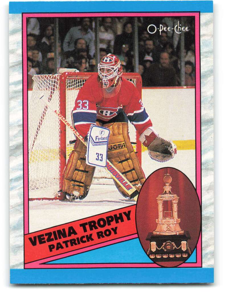 1989-90 O-Pee-Chee #322 Patrick Roy Montreal Canadiens Image 1