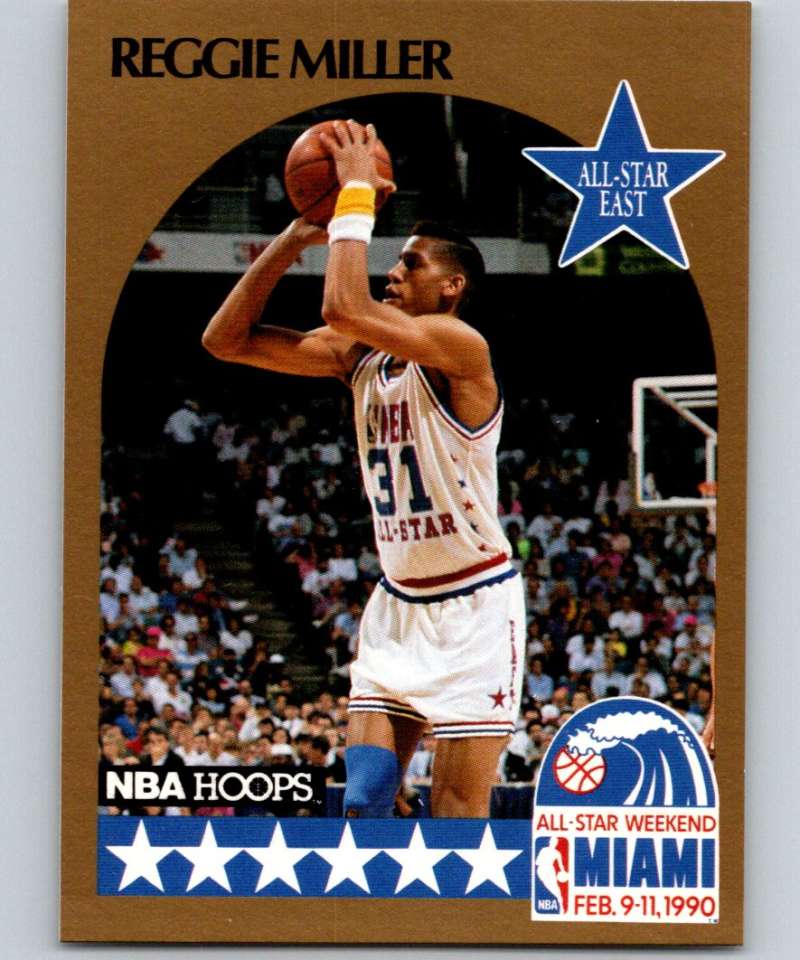 1990-91 Hopps Basketball #7 Reggie Miller AS SP Indiana Pacers Image 1