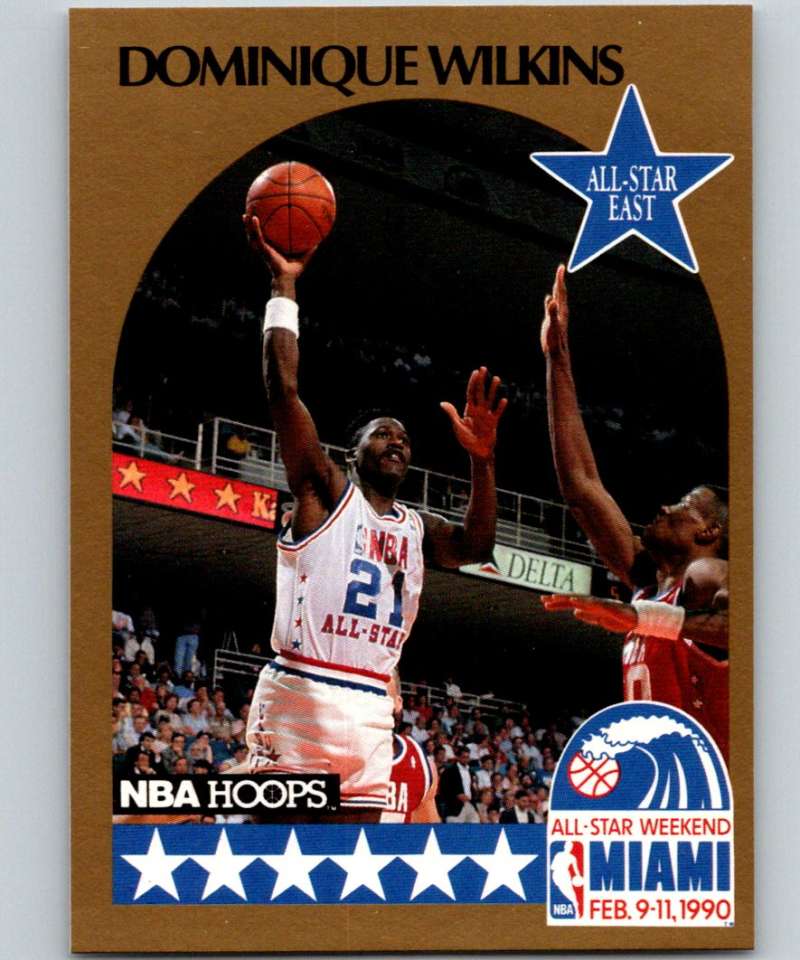 1990-91 Hopps Basketball #12 Dominique Wilkins AS SP Atlanta Hawks Image 1