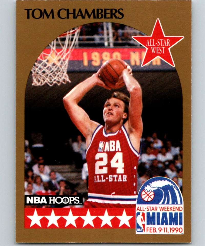 1990-91 Hopps Basketball #15 Tom Chambers AS SP Phoenix Suns Image 1