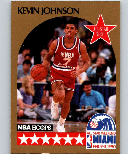 1990-91 Hopps Basketball #19 Kevin Johnson AS  SP Phoenix Suns  Image 1