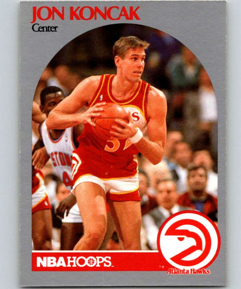 1990-91 Hopps Basketball #28 Jon Koncak Atlanta Hawks Image 1