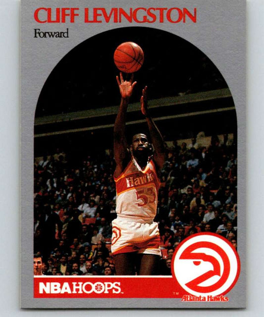 1990-91 Hopps Basketball #29 Cliff Levingston  SP Atlanta Hawks  Image 1
