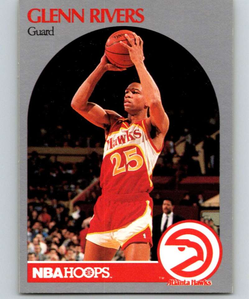 1990-91 Hopps Basketball #32 Doc Rivers Atlanta Hawks Image 1