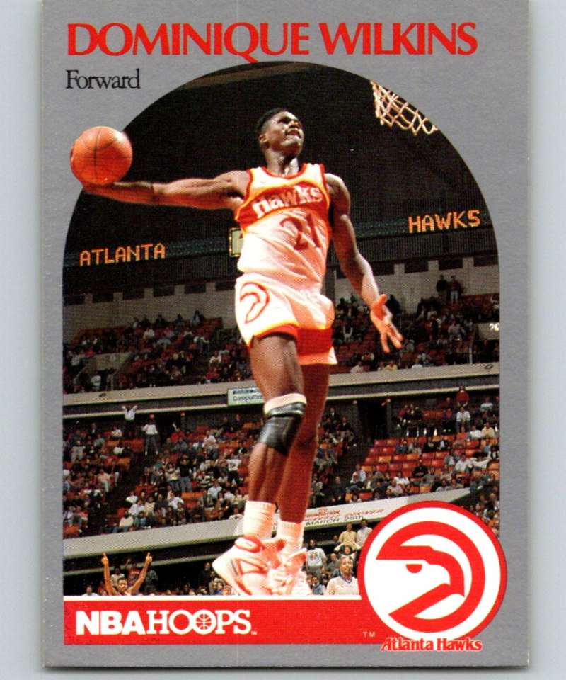 1990-91 Hopps Basketball #36 Dominique Wilkins Atlanta Hawks Image 1