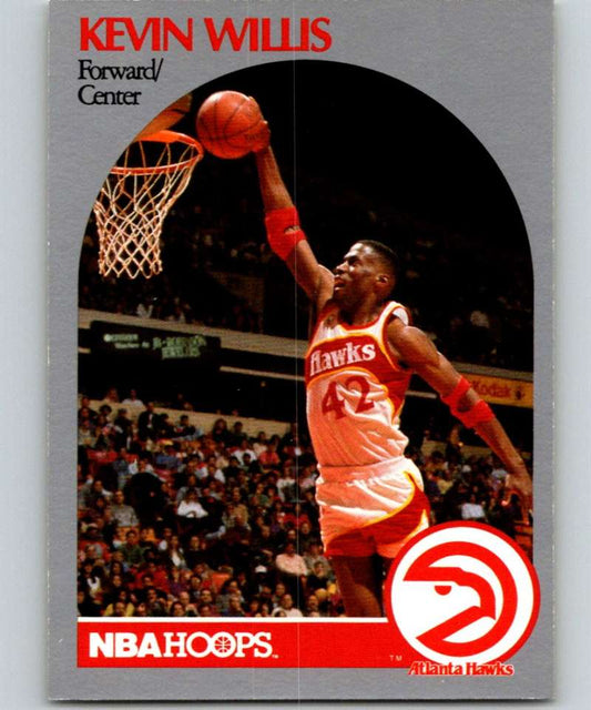 1990-91 Hopps Basketball #37 Kevin Willis  Atlanta Hawks  Image 1