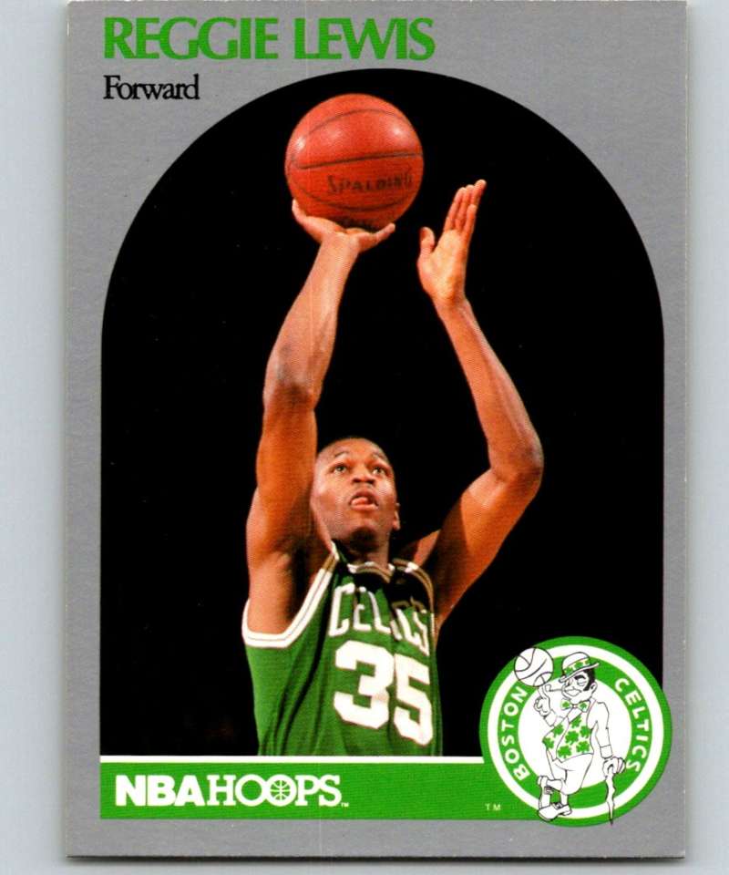 1990-91 Hopps Basketball #43 Reggie Lewis Boston Celtics Image 1