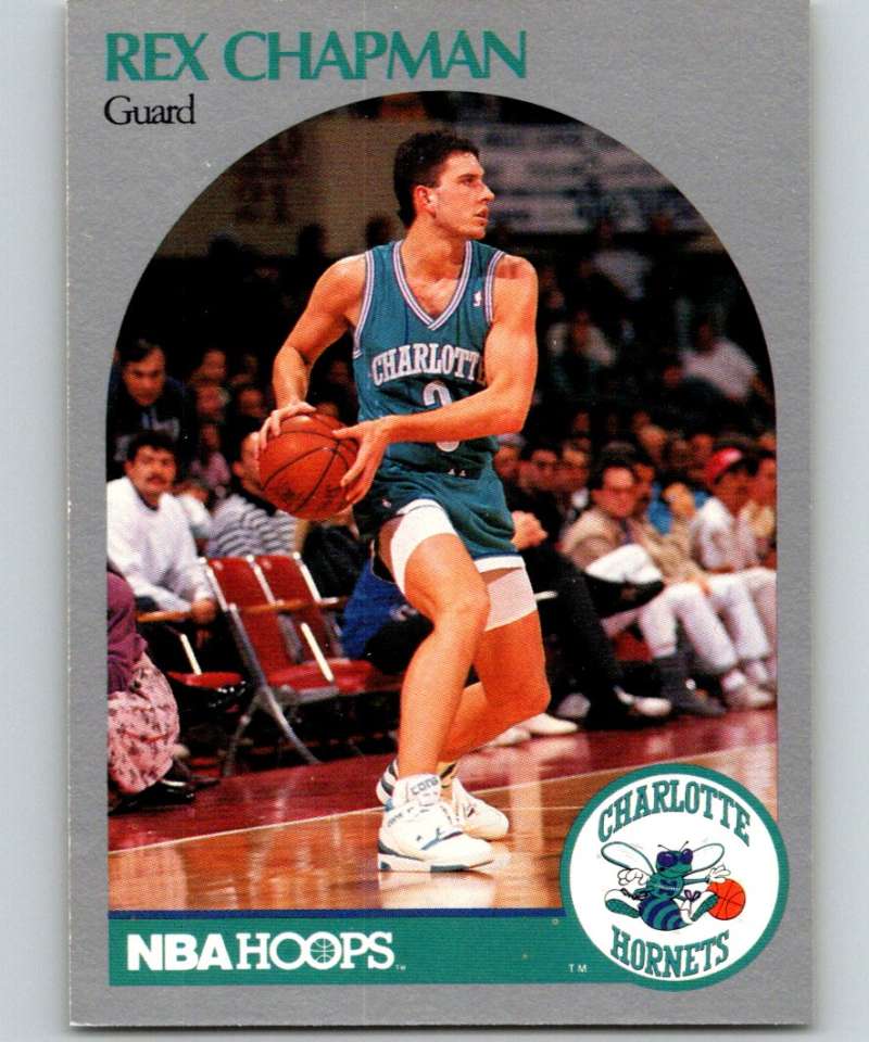 1990-91 Hopps Basketball #51 Rex Chapman Charlotte Hornets Image 1