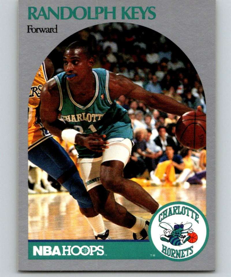 1990-91 Hopps Basketball #56 Randolph Keys Charlotte Hornets Image 1