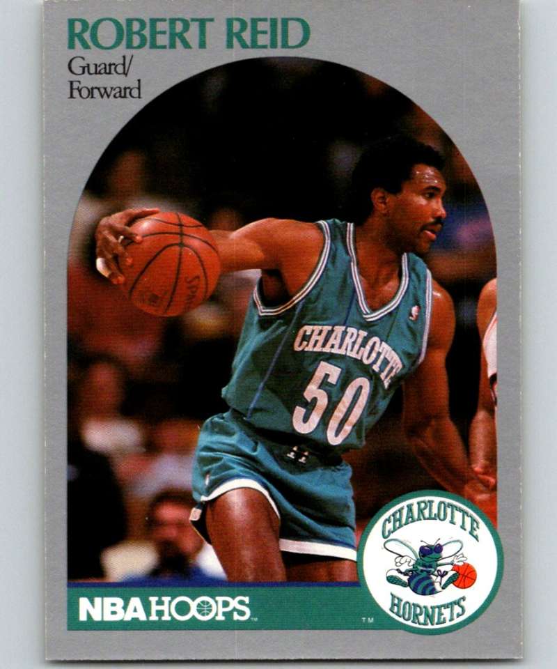 1990-91 Hopps Basketball #58 Robert Reid SP Charlotte Hornets Image 1