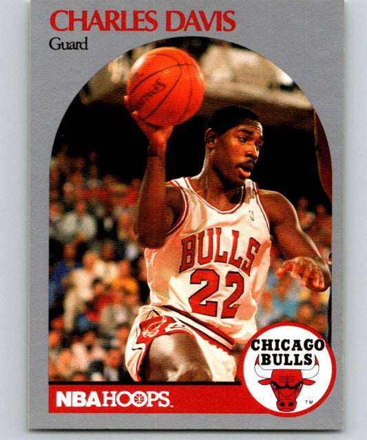 1990-91 Hopps Basketball #62 Charles Davis  SP Chicago Bulls  Image 1