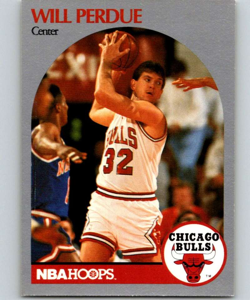1990-91 Hopps Basketball #68 Will Perdue Chicago Bulls Image 1
