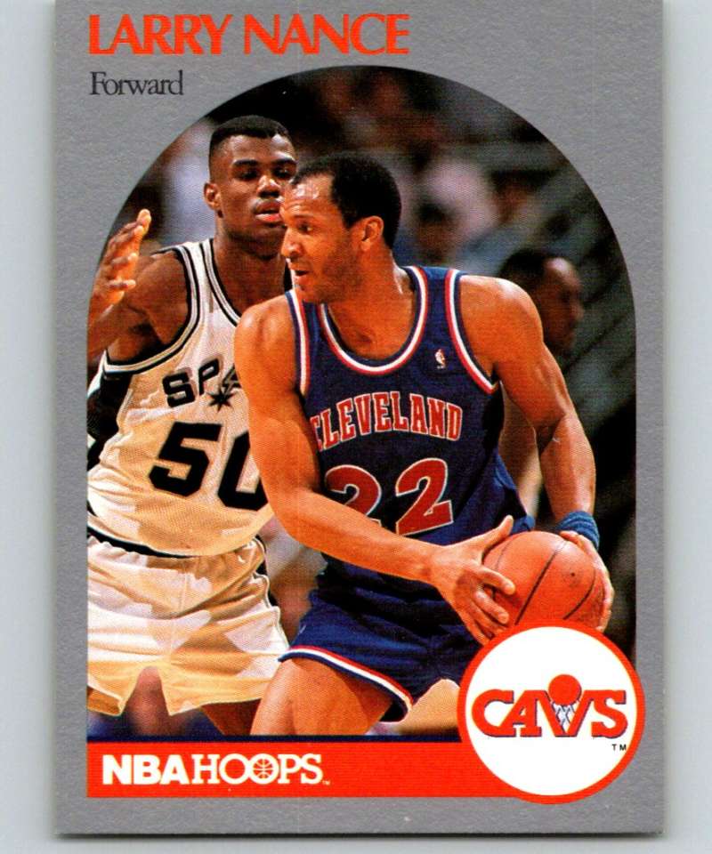 1990-91 Hopps Basketball #78 Larry Nance Cleveland Cavaliers Image 1
