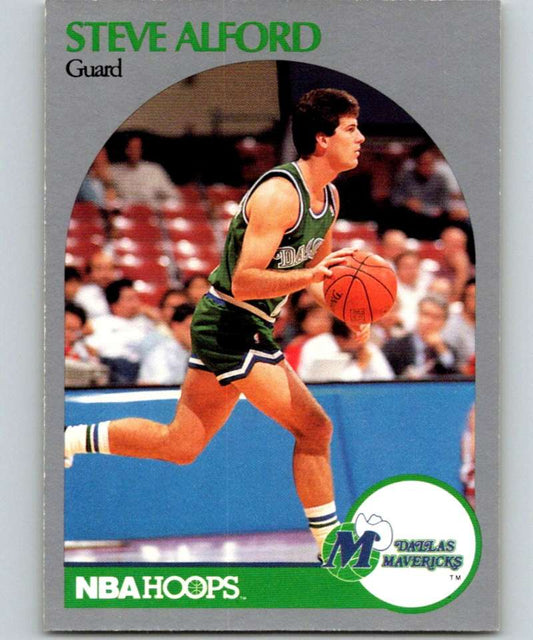 1990-91 Hopps Basketball #81 Steve Alford  Dallas Mavericks  Image 1