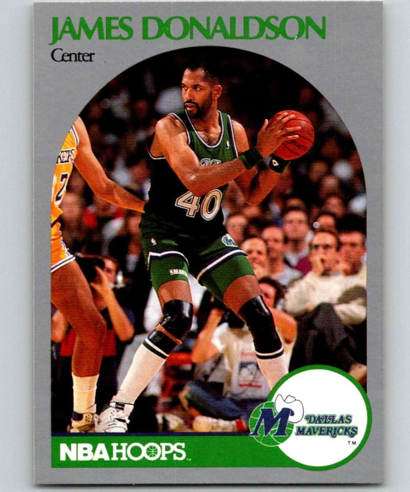 1990-91 Hopps Basketball #85 James Donaldson Dallas Mavericks Image 1