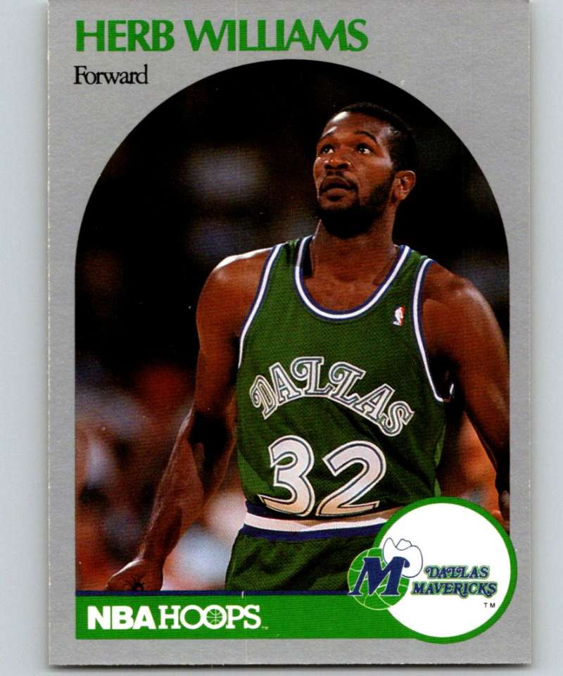 1990-91 Hopps Basketball #90 Herb Williams Dallas Mavericks Image 1