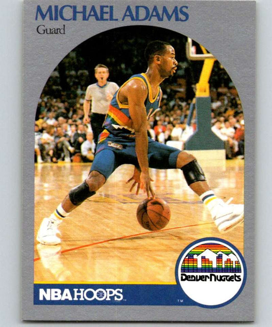 1990-91 Hopps Basketball #91 Michael Adams  Denver Nuggets  Image 1