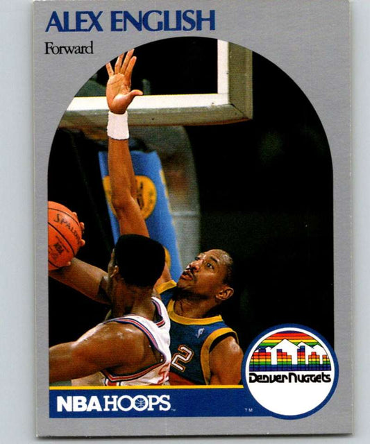 1990-91 Hopps Basketball #94 Alex English  SP Denver Nuggets  Image 1