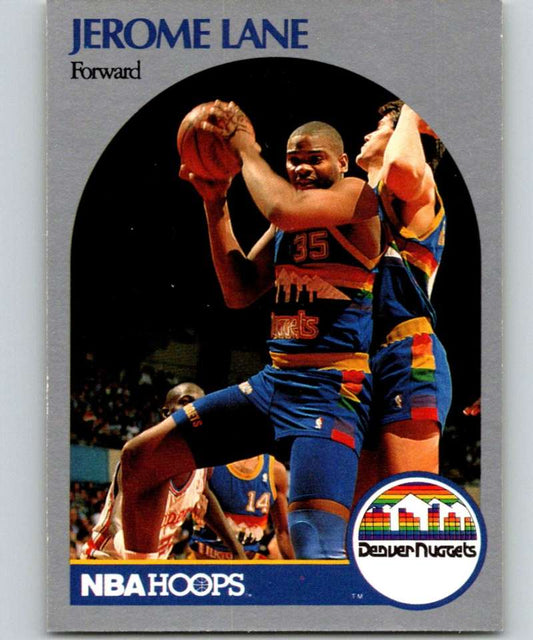 1990-91 Hopps Basketball #96 Jerome Lane  Denver Nuggets  Image 1