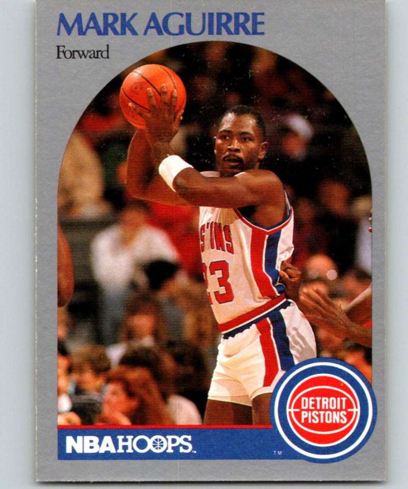 1990-91 Hopps Basketball #101 Mark Aguirre Detroit Pistons Image 1