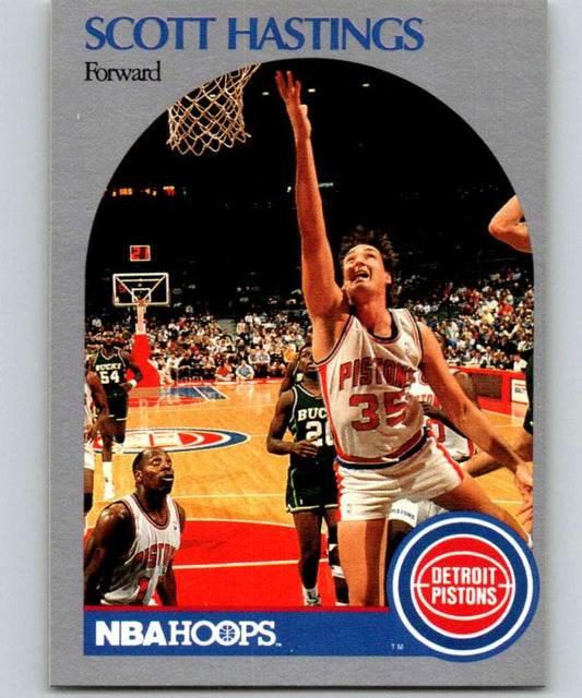 1990-91 Hopps Basketball #105 Scott Hastings  Detroit Pistons  Image 1