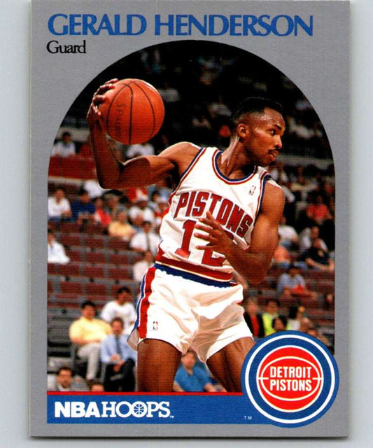 1990-91 Hopps Basketball #106 Gerald Henderson  SP Detroit Pistons  Image 1
