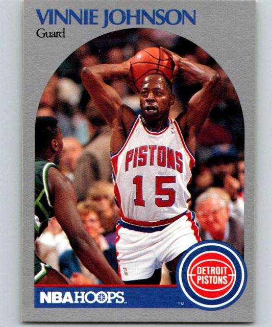1990-91 Hopps Basketball #107 Vinnie Johnson  Detroit Pistons  Image 1