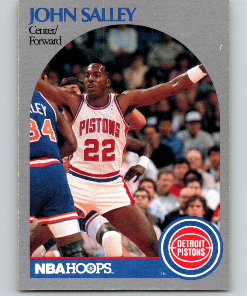 1990-91 Hopps Basketball #110 John Salley Detroit Pistons Image 1