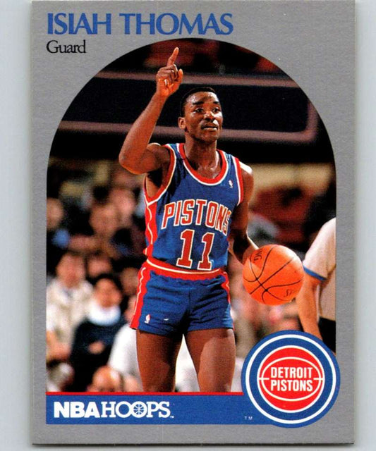 1990-91 Hopps Basketball #111 Isiah Thomas  Detroit Pistons  Image 1