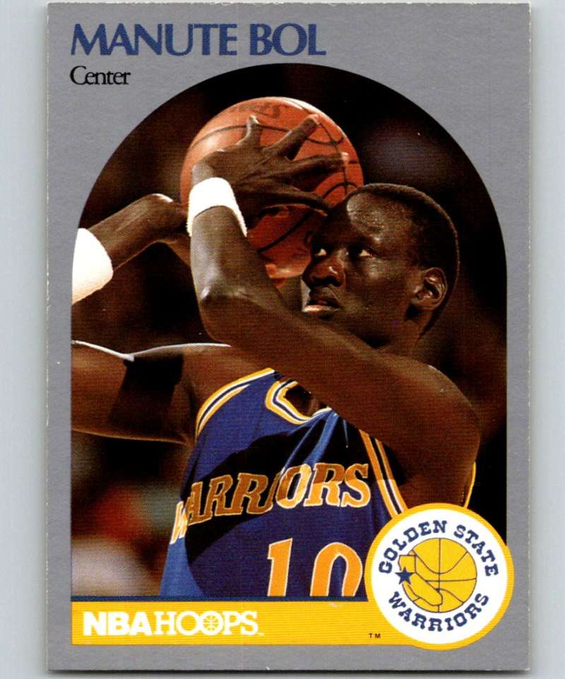 1990-91 Hopps Basketball #112 Manute Bol SP Golden State Warriors Image 1