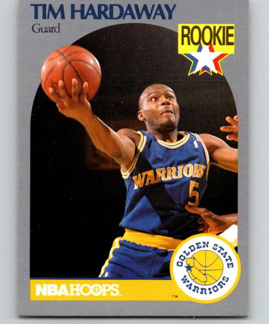 1990-91 Hopps Basketball #113 Tim Hardaway  RC Rookie Golden Warriors  Image 1