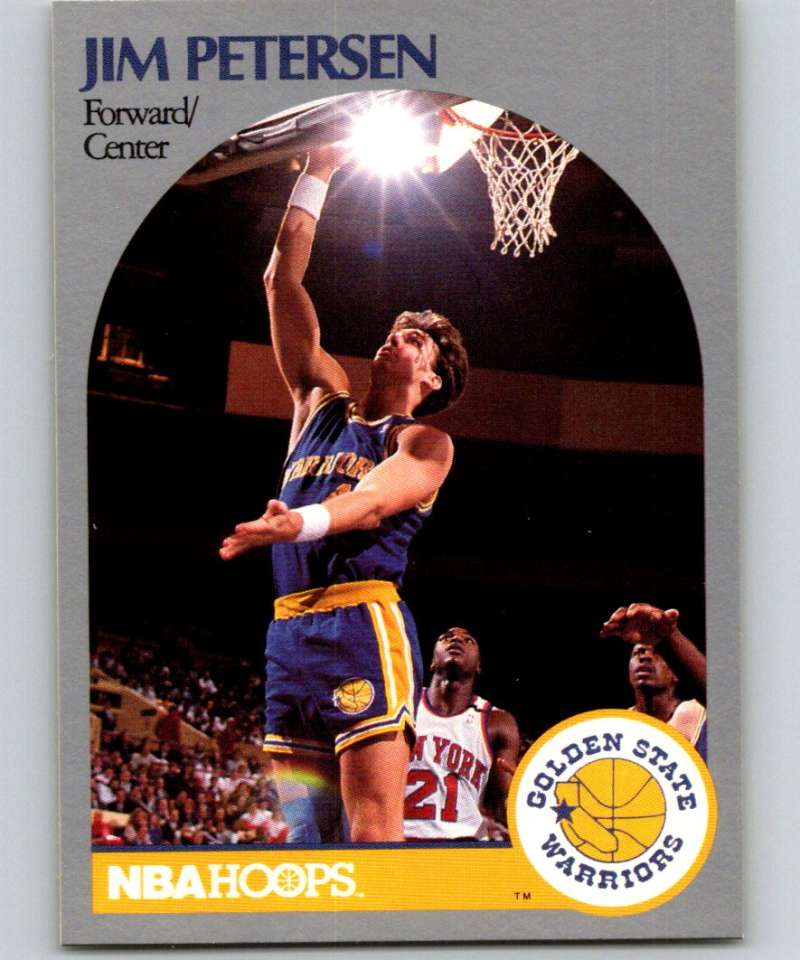 1990-91 Hopps Basketball #117 Jim Petersen Golden State Warriors Image 1
