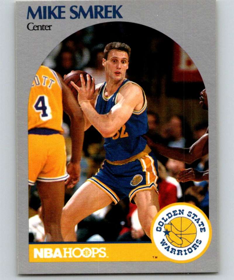 1990-91 Hopps Basketball #119 Mike Smrek Golden State Warriors Image 1