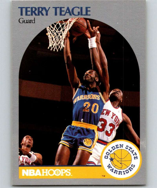 1990-91 Hopps Basketball #120 Terry Teagle  SP Golden State Warriors  Image 1