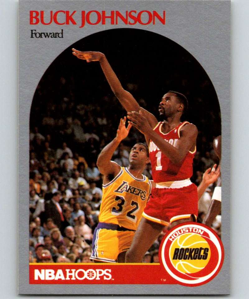 1990-91 Hopps Basketball #125 Buck Johnson Houston Rockets Image 1