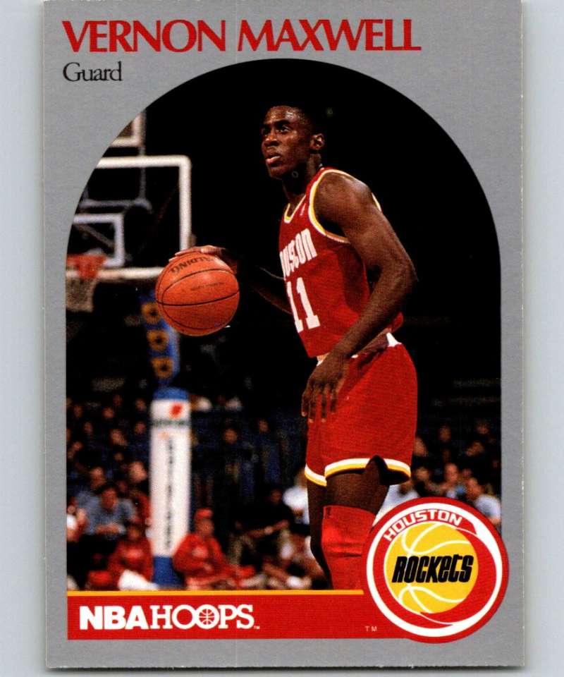 1990-91 Hopps Basketball #126 Vernon Maxwell Houston Rockets Image 1