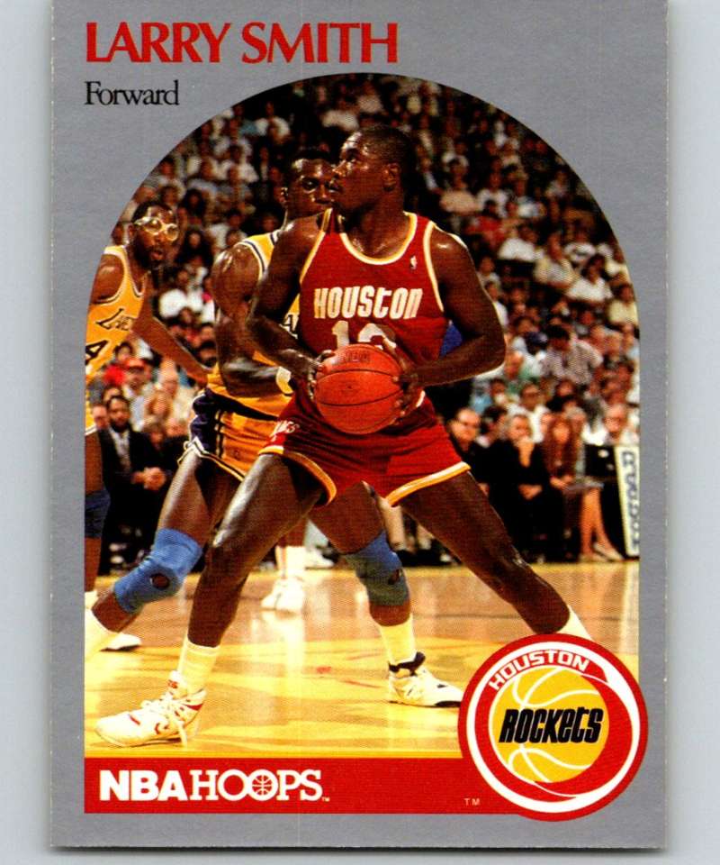 1990-91 Hopps Basketball #128 Larry Smith Houston Rockets Image 1