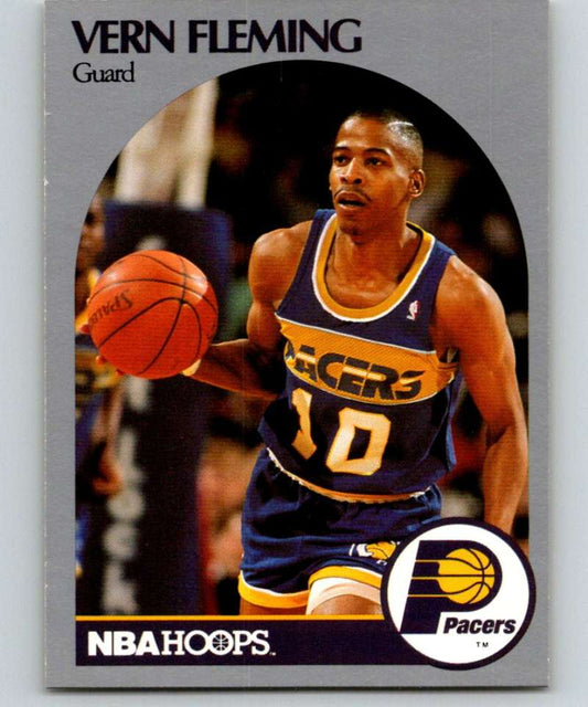 1990-91 Hopps Basketball #133 Vern Fleming  Indiana Pacers  Image 1