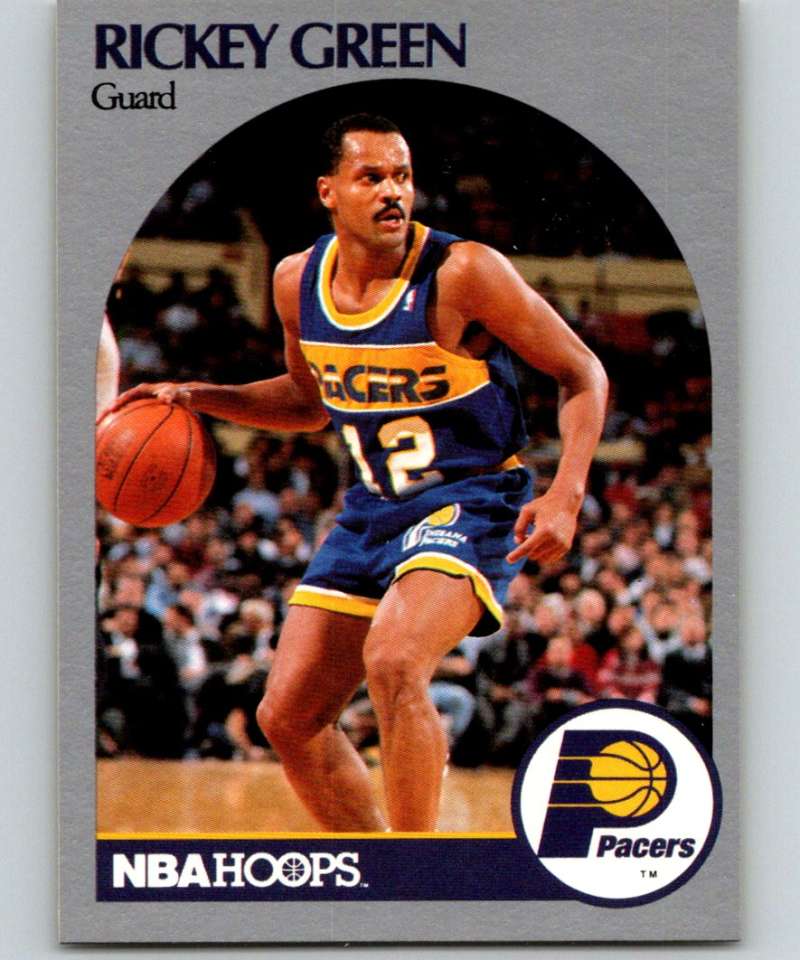 1990-91 Hopps Basketball #134 Rickey Green SP Indiana Pacers Image 1