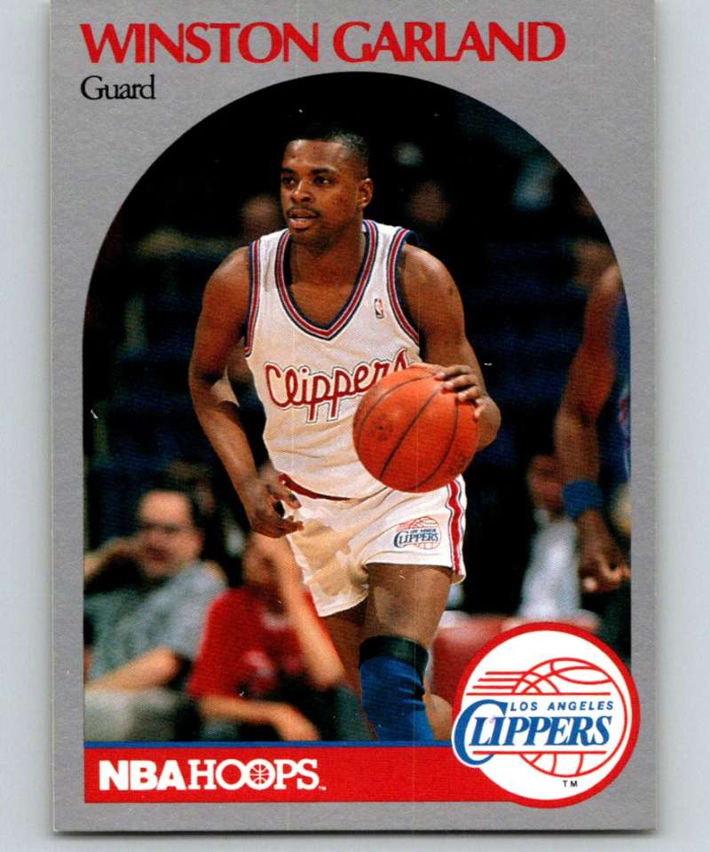1990-91 Hopps Basketball #143 Winston Garland Los Angeles Clippers Image 1