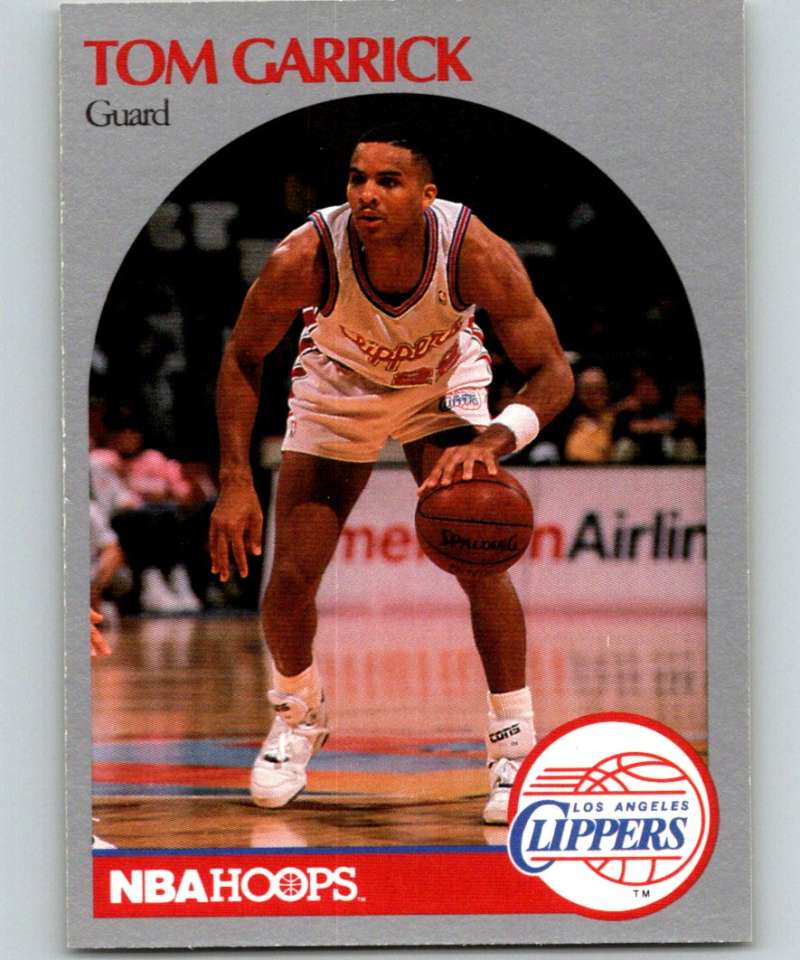 1990-91 Hopps Basketball #144 Tom Garrick Los Angeles Clippers Image 1