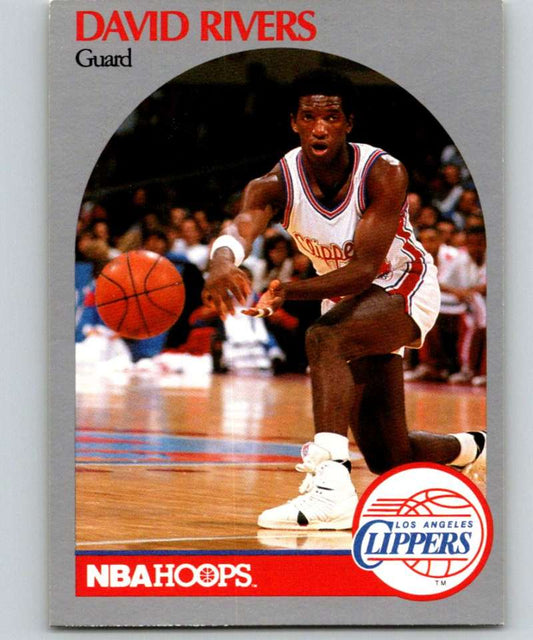 1990-91 Hopps Basketball #150 David Rivers  SP Los Angeles Clippers  Image 1
